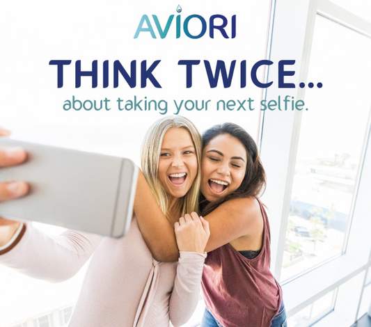 Did you know taking selfies can damage your skin and cause wrinkles?
